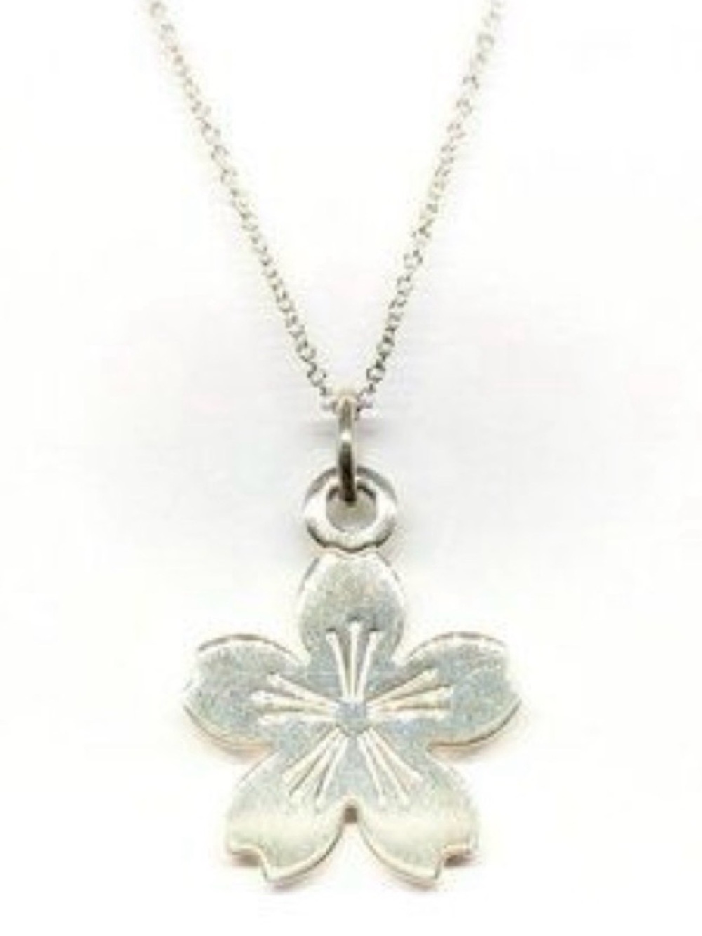 Tiffany & Co. Silver Blossom Pendant Necklace